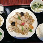 Shisen Ryouri Fukuraku - 八宝菜定食　850円