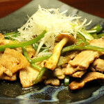 だんだん茶屋 - ピーマンの柚子こしょうポン炒め