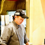 齋華 - ◎料理終了後は、カウンター越しに齋藤さんと会話が弾む。