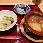 銀座 しのはら - 鶉と胡麻豆腐と
