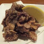 福建家庭料理 旬の香 - 「砂肝のスパイシー揚げ」：カリッとコリッと♪食をそそるスパイス加減！