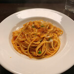 ANTICA OSTERIA Dal POMPIERE - 鶏とグリーンピースのトマトソース