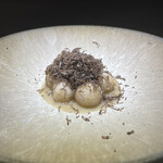 トレイス - レンコンのニョッキ　トリュフのせ