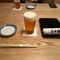なか條 - まずはビールで乾杯！