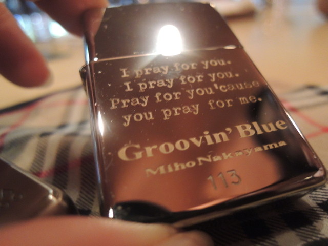 中山美穂「Groovin' Blue」 ZIPPOライター