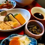 Kappo Unemoto - 炊き物…カボチャや真子、タケノコ、お麩など上品な味(*^^*)