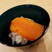 恵比寿 えんどう - 粒のはっきりした唐墨。この味わいも私の好きなタイプ。