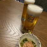 Izakaya Ataru - サッポロクラシック生550円とお通し330円