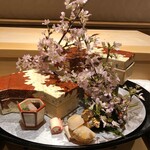 銀座 しのはら - 彼岸桜の八寸