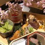 銀座 しのはら - 彼岸桜の八寸