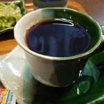 梅の木戸 - ホットコーヒー（モーニングサービス付き）450円
            　○マーマレード
            　○茶碗蒸し
            コーヒーのアップ