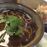 石臼挽き手打ち蕎麦 こまめ - 料理写真:・かきあげ天かけ