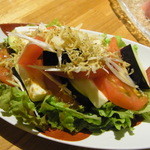 和彩厨房 KATURA - 水茄子と豆腐とトマトのサラダ