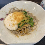 蕎麦 ふくあかり - 春旬菜と大和芋のカラスミ山かけそば