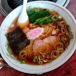 グリル竹 - 【2021.4.17(土)】ラーメンセット(ラーメン＋ミニカレー)850円の醤油ラーメン