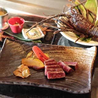 鉄板焼dinner Anコース 黒鮑or伊勢海老 選べるお肉の鉄板焼など全8品 乾杯酒 選べるメインの種類追加 Xex Tokyo 鉄板焼an 東京 鉄板焼き 食べログ