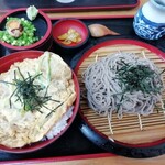 三よし - カツ丼とざる蕎麦のセット