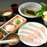 Lunch only! Gunma Prefecture Mochi Pork shabu shabu Set (175g)