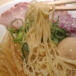 京都ラーメン 森井 - 麺アップ