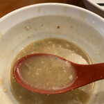 つけ麺 津気屋 - スープ割り