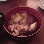 蕎麦 たじま - 冬瓜　木の子　海老しんじょ　スープ