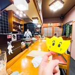 ほ志の - カウンターと奥にお座敷があります。予約はしときましょう！