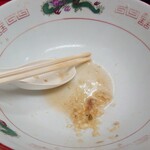 ラーメン二郎 - 完飲。