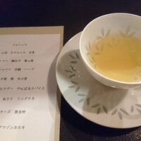 cenci - いつものハーブティー。メニューを添えてみました。