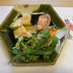 旬菜 おぐら家 - 水茄子とクレソンのサラダ