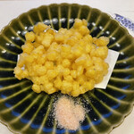 旬菜 おぐら家 - とうもろこしかき揚げ