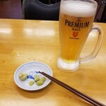 ぎょうざの満洲 - 生ビール（中）