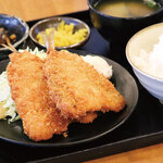 Fried horse mackerel set meal