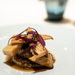 レストラン オオツ - フランス産フォアグラドカナール 合馬筍 トリュフソース