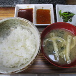 ジンギスカン肉焼 加トちゃん家 - ご飯セット！