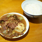 かっぱ - 煮込み + ご飯（小）¥900