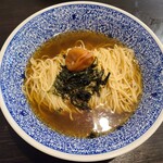 麺&カフェ コイコイ - 冷やし煮干しのラーメンwith南高梅！