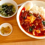 内湾の麺食堂 いちりん - 辛シビ豚バラあんかけ御飯