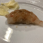 うを徳 - 羽幌産ボタン海老のにぎり