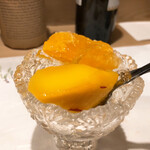 うを徳 - フルーツの盛り合わせ（宮崎マンゴー、デコポン、グレープフルーツ）