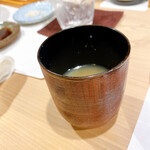 うを徳 - 牡丹海老茹で汁