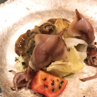 すし昇 - ホタルイカサラダ　ホタルイカドレッシング