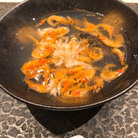 すし昇 - あさりの出汁
                    黒鮑　桜海老　筍