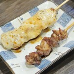 つかふき屋 - とりチーズ、きぎも かな？