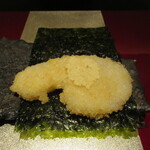 野嵯和 - 平貝のフライ　韓国のり　チーズの揚げ物