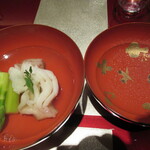 野嵯和 - アイナメとアスパラの椀