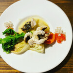 仙人掌 - メイン 絶対食べろ
                                【伝助アナゴのフリッター・ブールブランソース】
                                ビネガーとバターの旨みが最高に美味い。