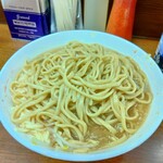 ラーメン二郎 - 秘技 天地返し(笑)