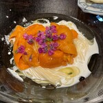 やまぐち - 北海道産生雲丹のクリームソースのカッペリーニ