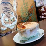 慈げん - バナナミルクにコーヒーミルクのエスプーマ