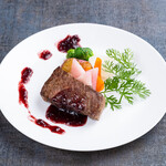 Sirloin Steak with red wine sauce